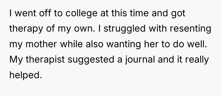 I went off to college at this time and got...