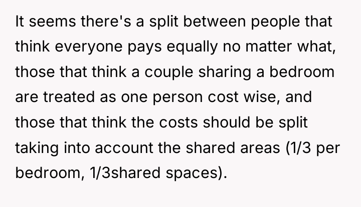 It seems there's a split between people that think everyone...