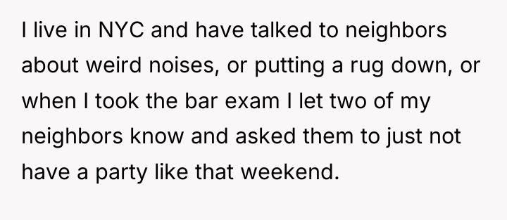 I live in NYC and have talked to neighbors about...