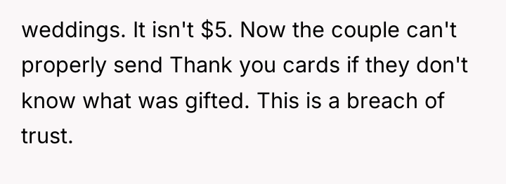 weddings. It isn't $5. Now the couple can't properly send...