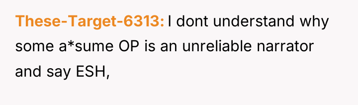These-Target-6313 I dont understand why some a*sume OP is an...