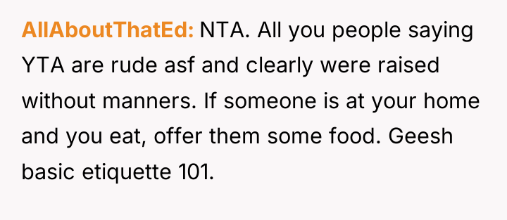 AllAboutThatEd NTA. All you people saying YTA are rude asf...