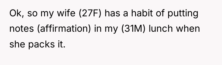 Ok, so my wife (27F) has a habit of putting...