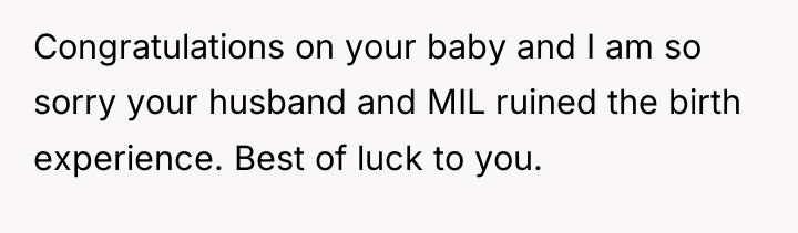 Congratulations on your baby and I am so sorry your...