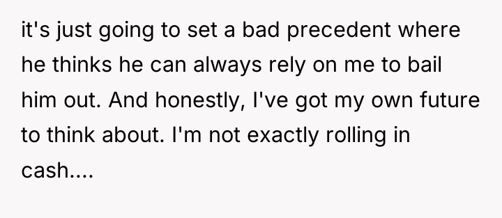 it's just going to set a bad precedent where he...