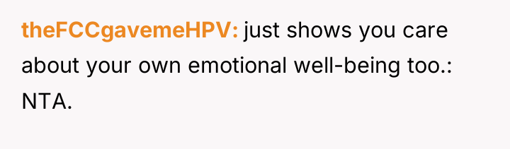 theFCCgavemeHPV just shows you care about your own emotional well-being...