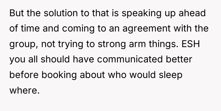 But the solution to that is speaking up ahead of...