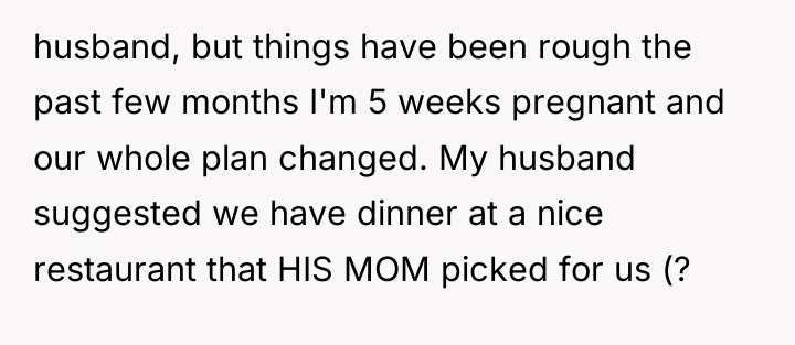husband, but things have been rough the past few months...
