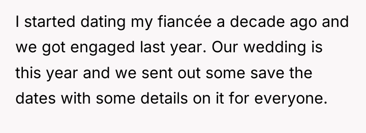 I started dating my fiancée a decade ago and we...
