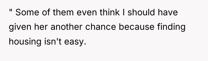 " Some of them even think I should have given...
