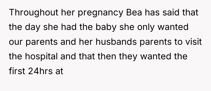 Throughout her pregnancy Bea has said that the day she...