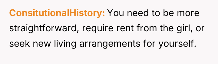 ConsitutionalHistory You need to be more straightforward, require rent from...