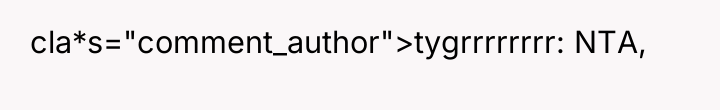 cla*s="comment_author">tygrrrrrrrr: NTA,