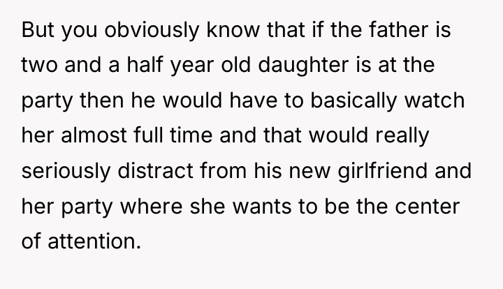 But you obviously know that if the father is two...