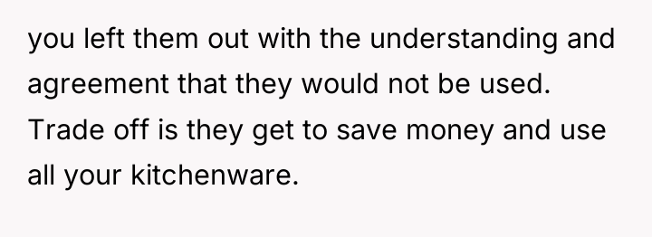 you left them out with the understanding and agreement that...
