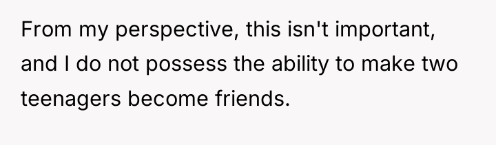 From my perspective, this isn't important, and I do not...