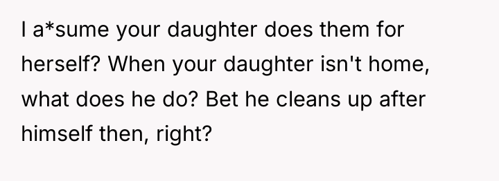 I a*sume your daughter does them for herself? When your...