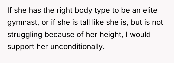 If she has the right body type to be an...