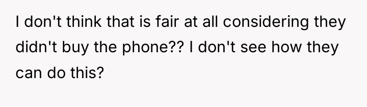 I don't think that is fair at all considering they...