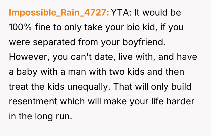 Impossible_Rain_4727 YTA: It would be 100% fine to only take...