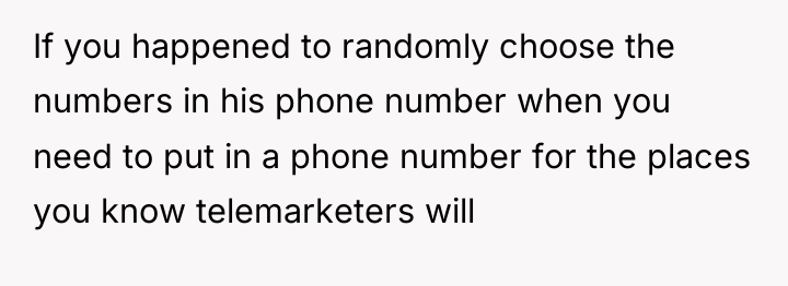 If you happened to randomly choose the numbers in his...