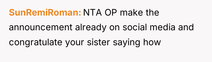 SunRemiRoman NTA OP make the announcement already on social media...
