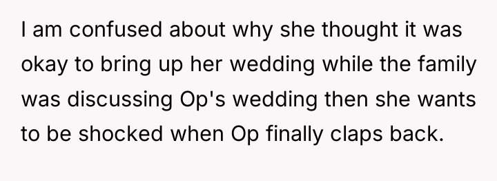 I am confused about why she thought it was okay...