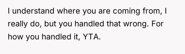 I understand where you are coming from, I really do,...