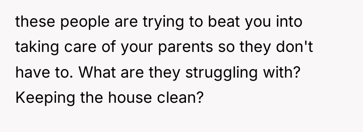 these people are trying to beat you into taking care...