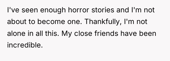 I've seen enough horror stories and I'm not about to...