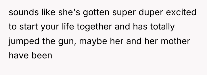 sounds like she's gotten super duper excited to start your...