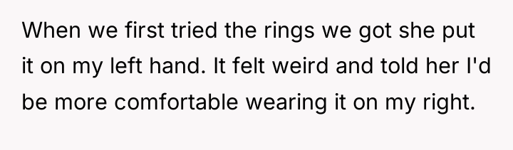 When we first tried the rings we got she put...