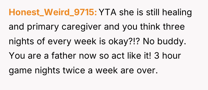 Honest_Weird_9715 YTA she is still healing and primary caregiver and...