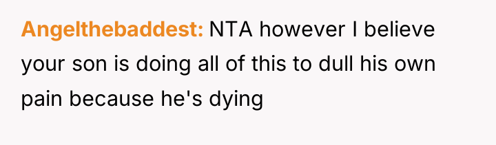 Angelthebaddest NTA however I believe your son is doing all...