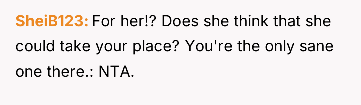SheiB123 For her!? Does she think that she could take...