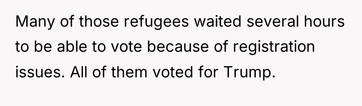 Many of those refugees waited several hours to be able...