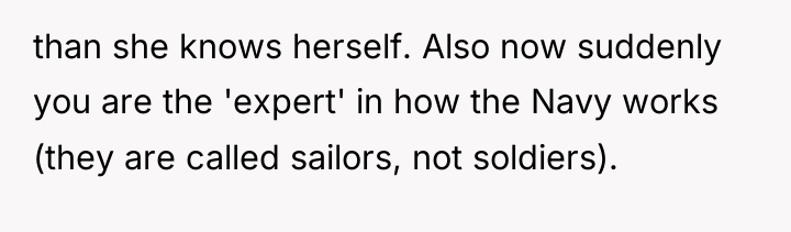 than she knows herself. Also now suddenly you are the...