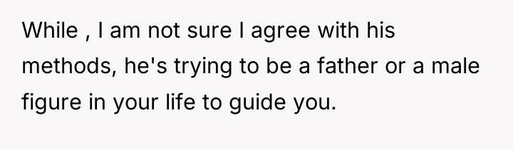 While , I am not sure I agree with his...