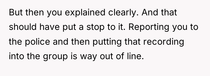But then you explained clearly. And that should have put...