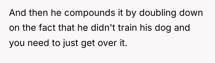 And then he compounds it by doubling down on the...