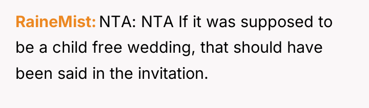 RaineMist NTA: NTA If it was supposed to be a...