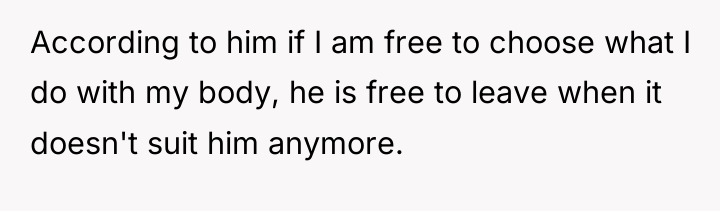 According to him if I am free to choose what...