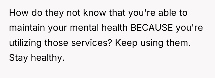 How do they not know that you're able to maintain...