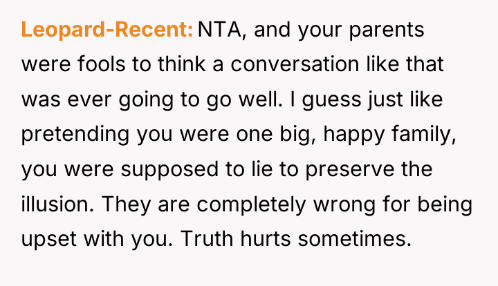 Leopard-Recent NTA, and your parents were fools to think a...