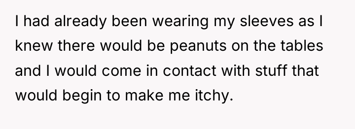 I had already been wearing my sleeves as I knew...