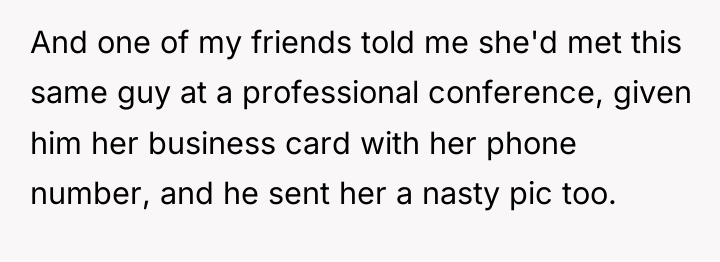 And one of my friends told me she'd met this...