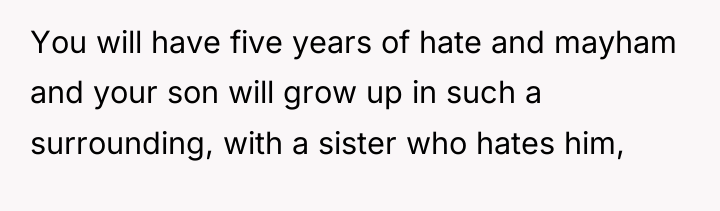 You will have five years of hate and mayham and...