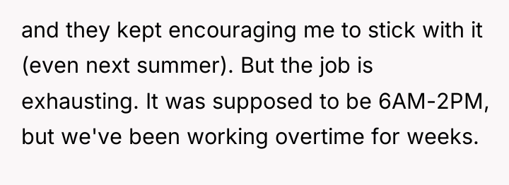 and they kept encouraging me to stick with it (even...