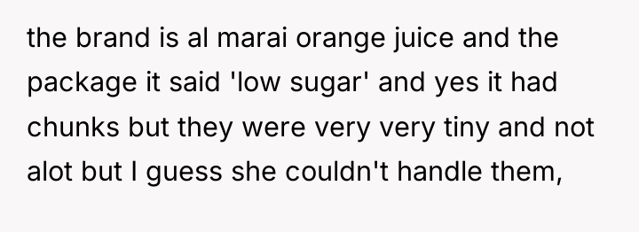 the brand is al marai orange juice and the package...