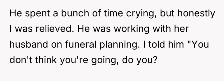 He spent a bunch of time crying, but honestly I...